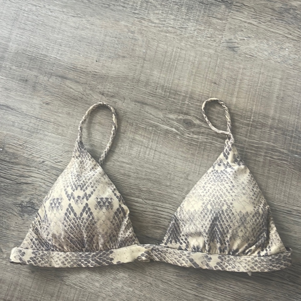 Sofia by Vix snake skin print bikini top